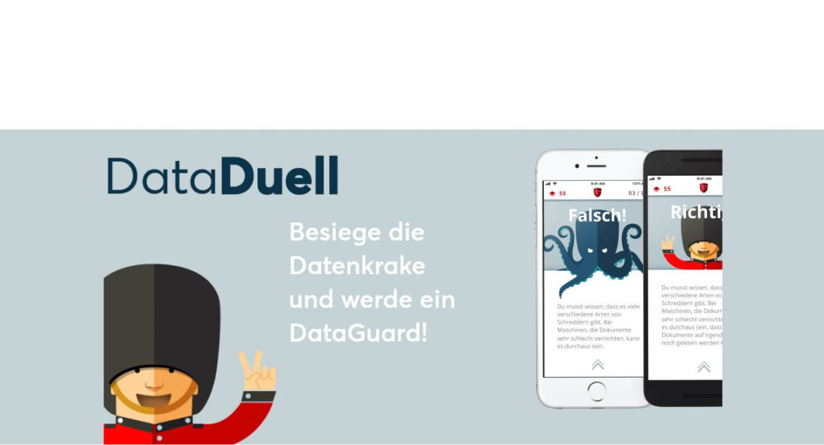 The app DataDuell gives data protection a playful touch.