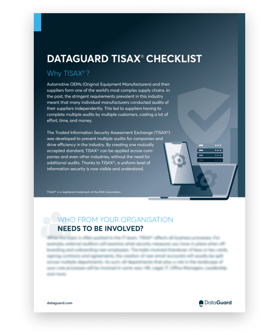 Look Inside TISAX® Checklist EN - Page 01