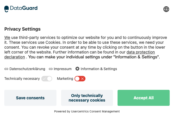 Consent Management Tool Example